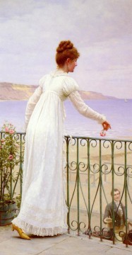  historical Oil Painting - A Favour historical Regency Edmund Leighton